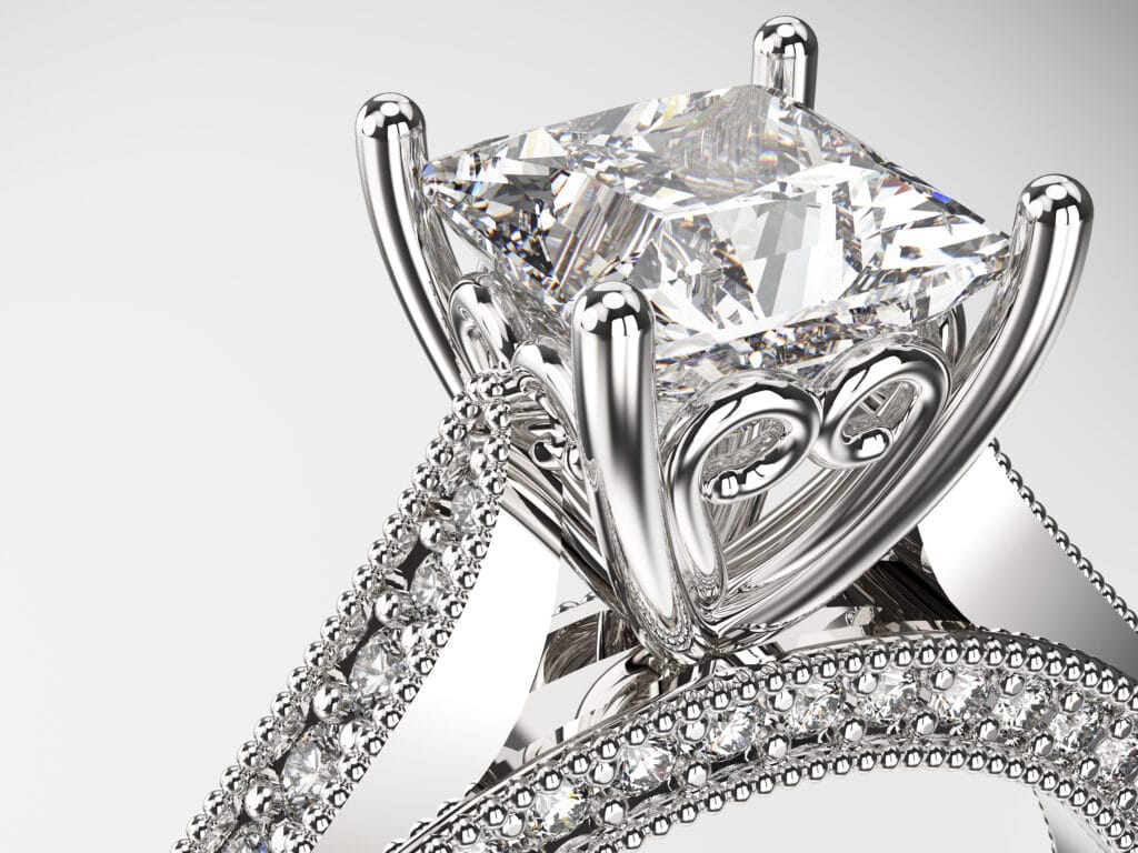 LV Minimalist Double Chevron Diamond Ring
